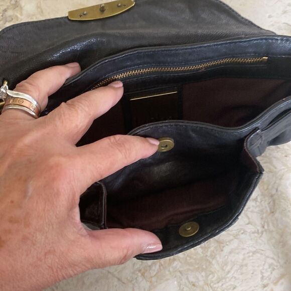 Kooba Leather Convertible Baguette Clutch Shoulder Bag - Picture 12 of 14